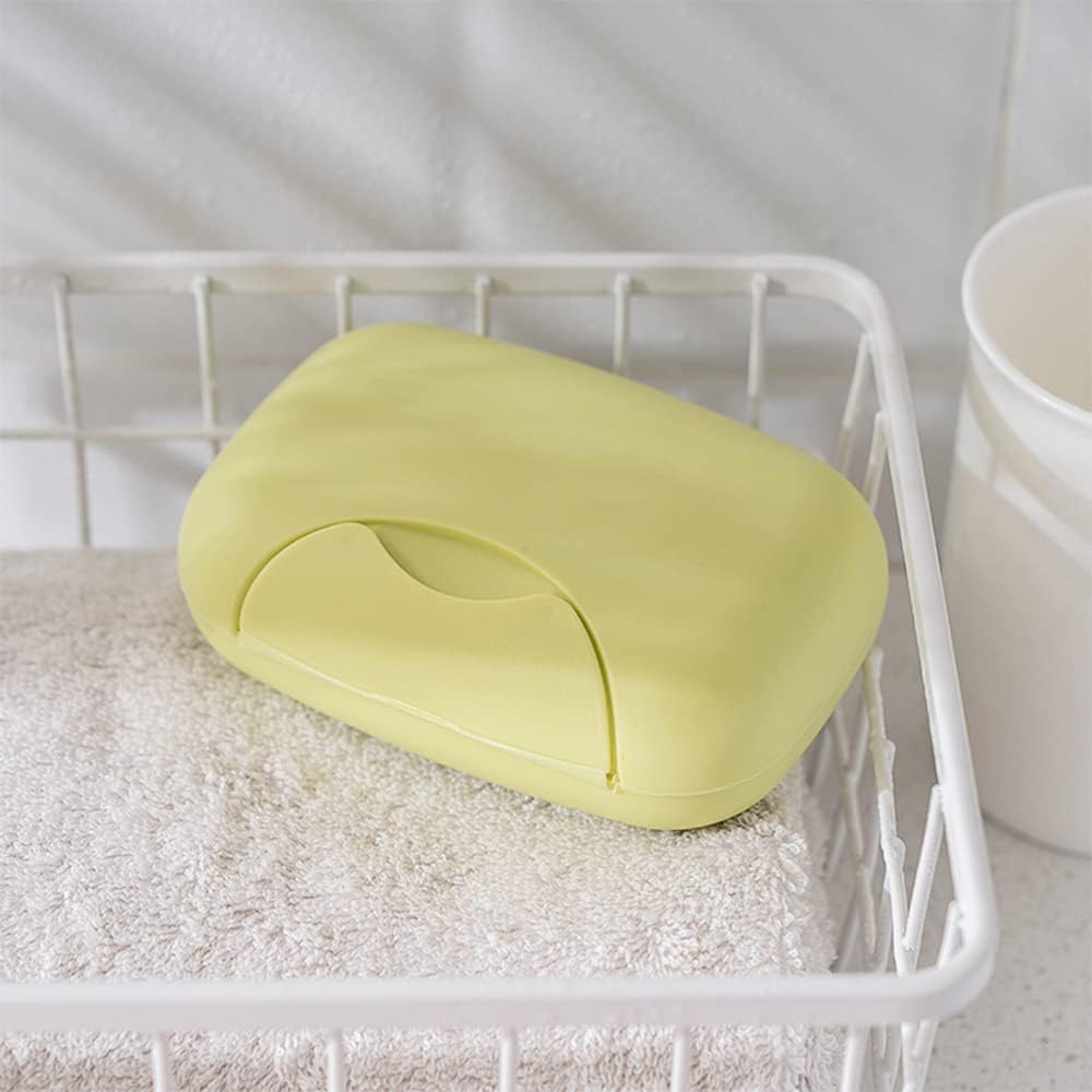 Travel Soap Case Box | Plastic Soap Box With Cover | Waterproof Leakproof Soap Dish (1pc)