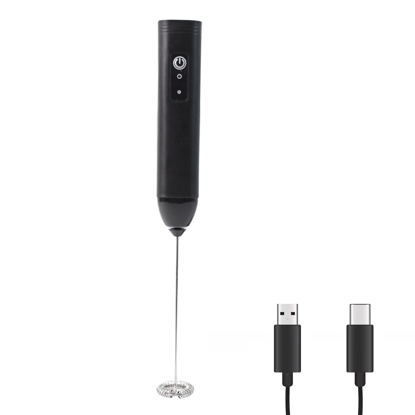 Electric Handheld Milk Frother with Stainless Steel Whisk Battery Operated Coffee Foam Maker for Latte Cappuccino Matcha Hot Chocolate Protein Shakes and Eggs (1 Pc)