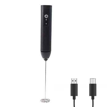 Electric Handheld Milk Frother with Stainless Steel Whisk Battery Operated Coffee Foam Maker for Latte Cappuccino Matcha Hot Chocolate Protein Shakes and Eggs (1 Pc)