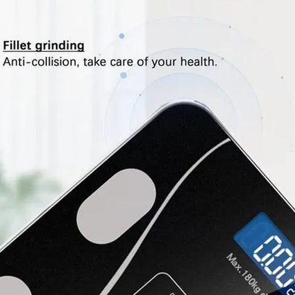 Bluetooth Smart Body Fat Scale Digital BMI Weight Machine with Body Composition Analyzer for iOS and Android App (1 Pc)