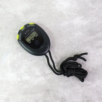 Digital Sports Stopwatch Timer with Split Timing, Alarm, Clock and Calendar Portable Handheld Stopwatch with Lanyard for Sports, Fitness and Training