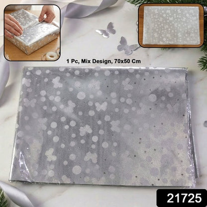 Decorative Gift Wrapping Paper with Butterfly Pattern Mix Design 70x50 CM Premium Gift Wrap Sheet for Birthday Festival Hamper and DIY Gift Packaging | 1 pc