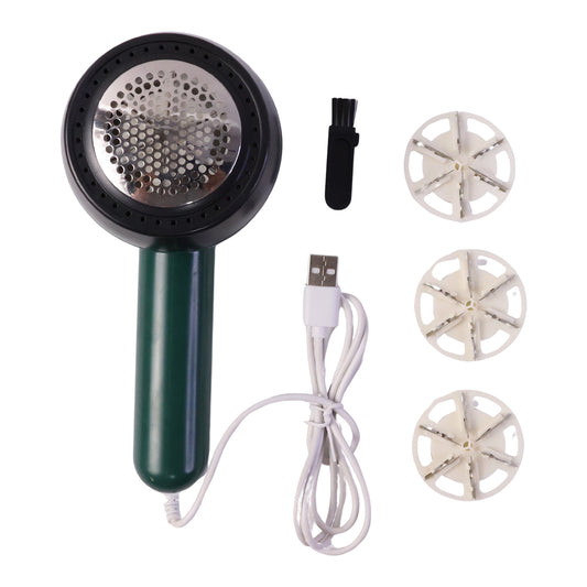 Electric Lint Remover USB Plug and Play Fabric Shaver with Cleaning Brush for Clothes Sweaters Blankets Sofa Curtains Woolen Wear and Upholstery (1 Pc)