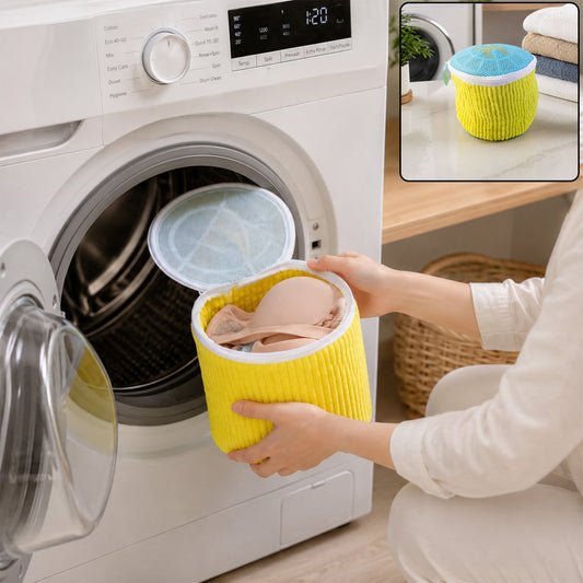 Protective Mesh Underwear Laundry Wash Bag With Zipper For Machine Wash (1 Pc)