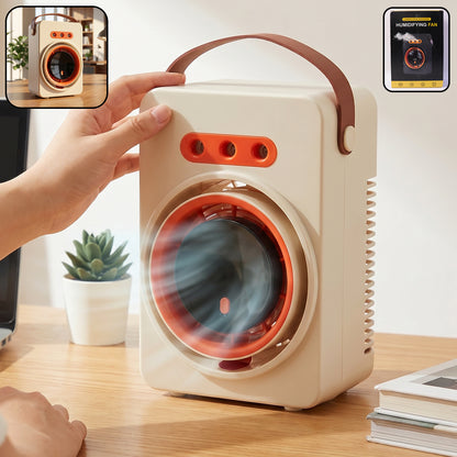 Portable Humidifying Air Cooling Fan With Display (1 Pc)