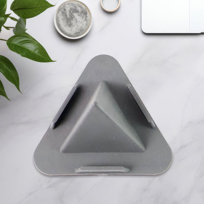 Universal Portable Three Sided Pyramid Shape Mobile Holder Stand for Smartphones and Tablets Adjustable Foldable Desktop Table Phone Stand